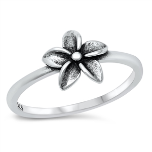 Silver Ring - Plumeria