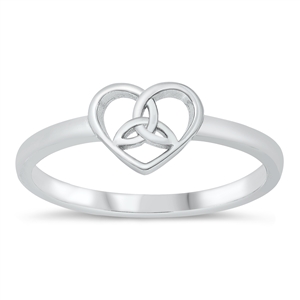 Silver Ring - Celtic Heart