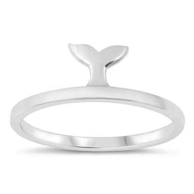 Silver Ring - Whale Tail