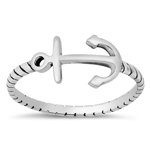 Silver Ring - Anchor