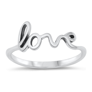 Silver Ring - Love