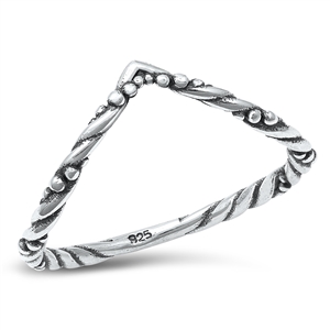 Silver Ring - Thin Rope V