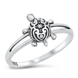 Silver Ring - Turtle