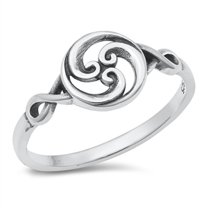 Silver Ring - Spirals