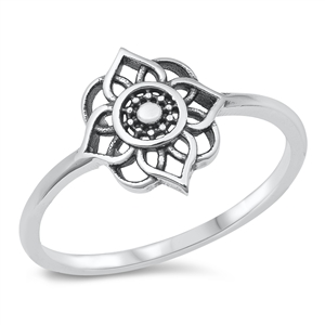 Silver Ring - Mandala