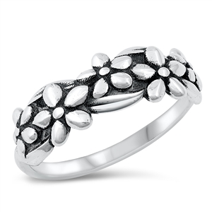 Silver Ring - Daisies