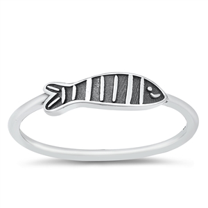 Silver Ring - Fish