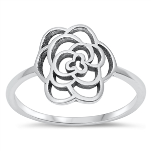 Silver Ring - Rose