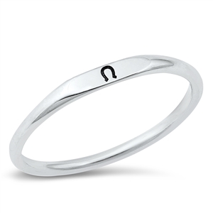 Silver Ring - Lucky Horseshoe