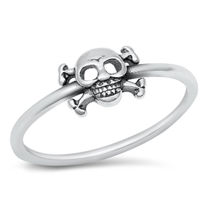 Silver Ring - Skull & Crossbones