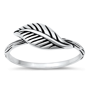 Silver Ring - Leaf