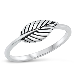 Silver Ring - Leaves