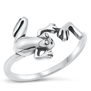 Silver Ring - Frog