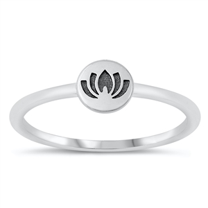 Silver Ring - Lotus