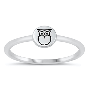 Silver Ring - Owl