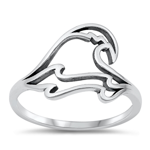 Silver Ring - Waves