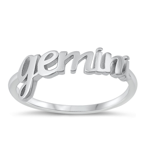 Silver Ring - Gemini Zodiac