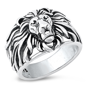 Silver Ring - Lion Head