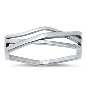 Silver Ring - Geometric