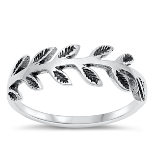Silver Ring - Leaves