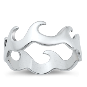 Silver Ring - Wave