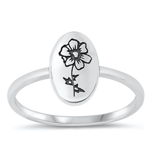 Silver Ring - Flower