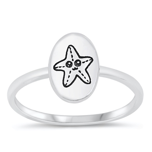 Silver Ring - Starfish