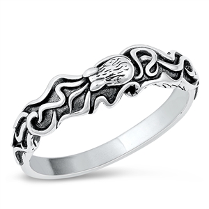 Silver Ring - Octopus