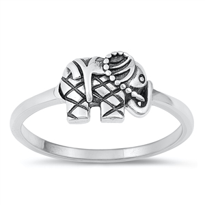 Silver Ring - Elephant