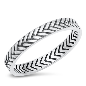 Silver Ring - Braided Band