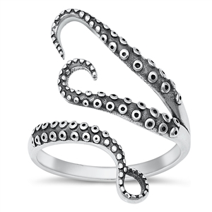 Silver Ring - Octopus