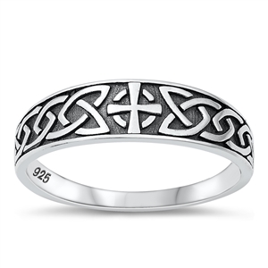 Silver Ring - Celtic Cross