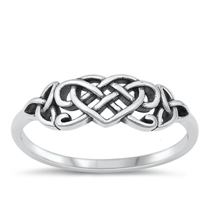 Silver Ring - Celtic Heart