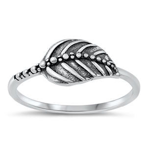 Silver Ring - Feather