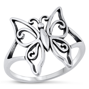 Silver Ring - Butterfly