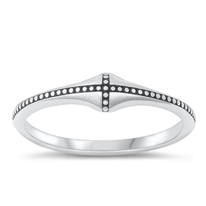 Silver Ring - Cross