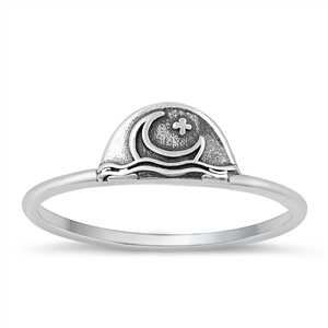 Silver Ring - Moon