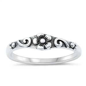 Silver Ring - Flower