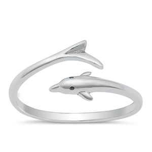 Silver Ring - Dolphin