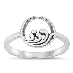 Silver Ring - Wave