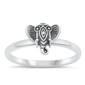 Silver Ring - Elephant