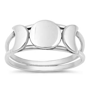 Silver Ring - Moon Phases