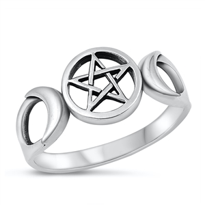 Silver Ring - Pentagram