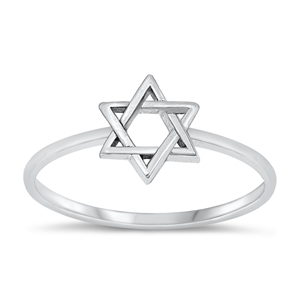 Silver Ring - Star of David
