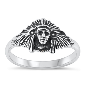 Silver Ring - Native American Chief