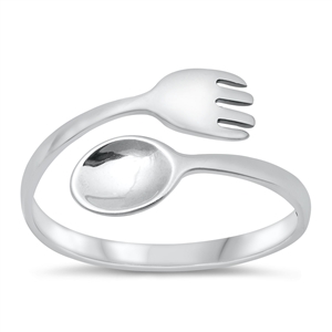 Silver Ring - Spoon & Fork