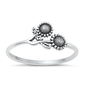 Silver Ring - Sunflower
