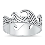 Silver Ring - Waves