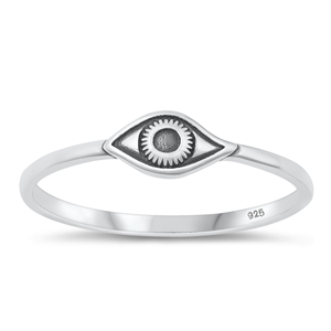 Silver Ring - Evil Eye