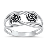 Silver Ring - Rose